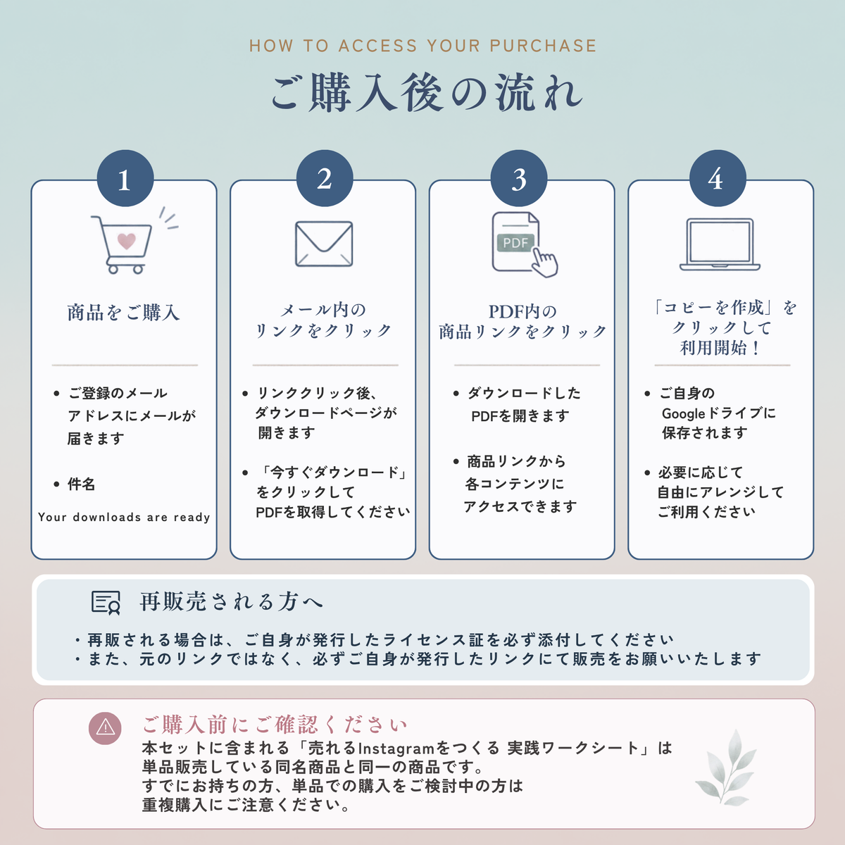 フォロワー0からのインスタ収益化ガイド＋実践ワークシートセット 【MRR/PLR付】